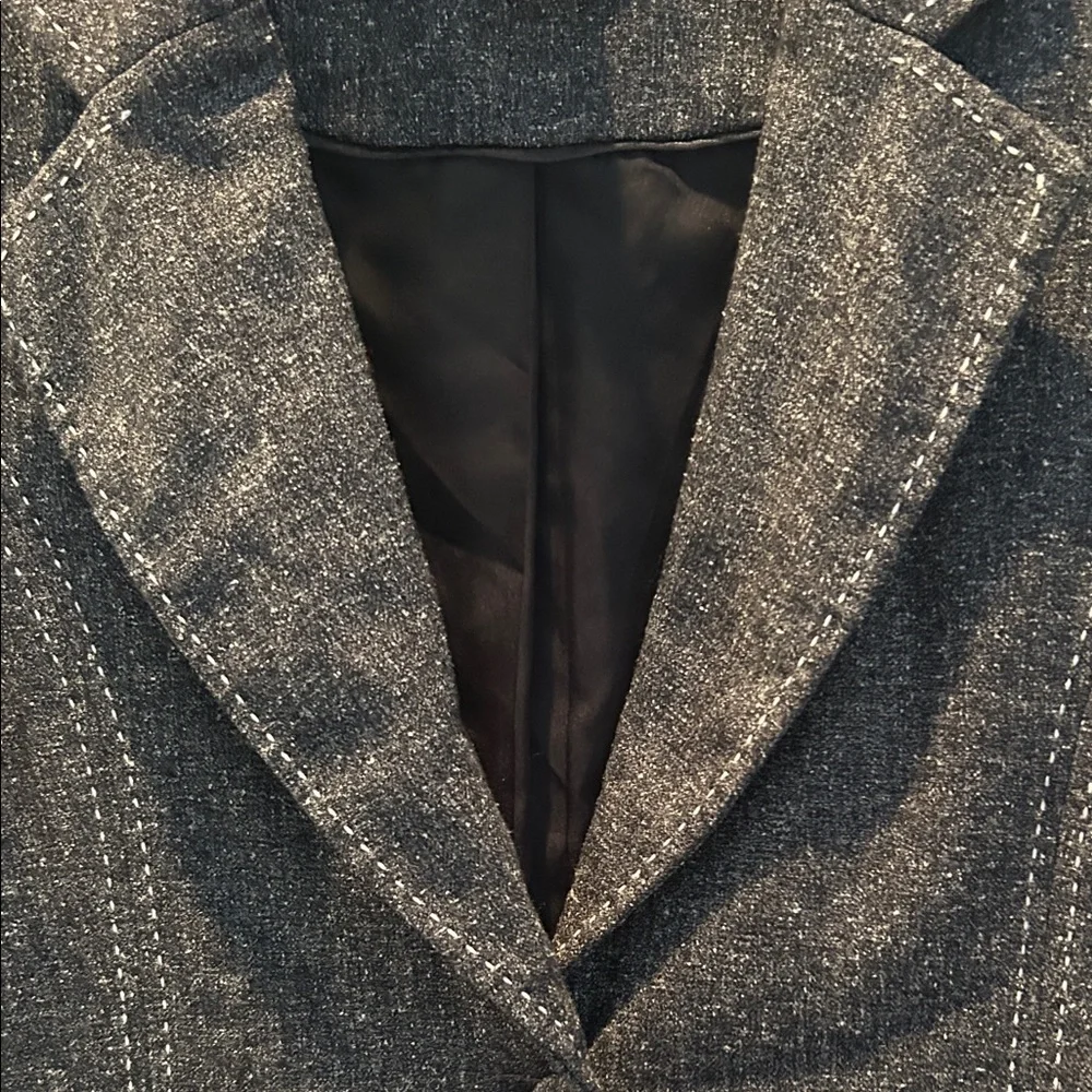 White House Black Market Dark Grey Blazer - Picture 6 of 10